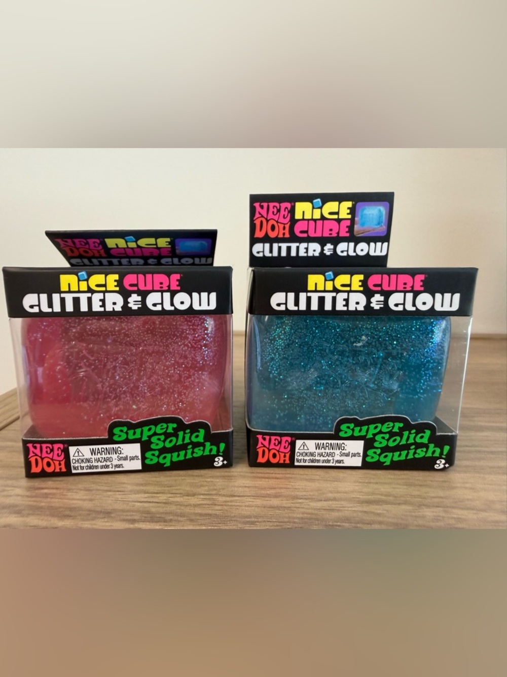 Bundle Nice Cube Glitter & Glow Cube Bundle- Pink and Blue